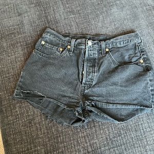 Levi’s 501 Jean shorts, black size 30.